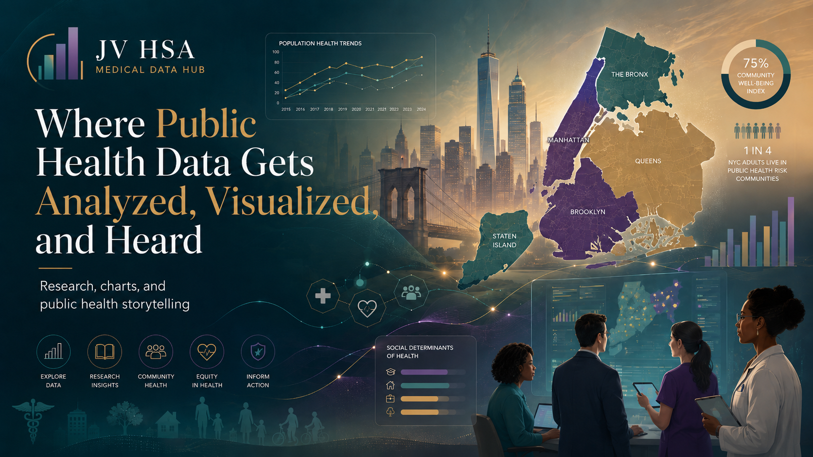 Where Public Health Data Gets Analyzed, Visualized, and Heard